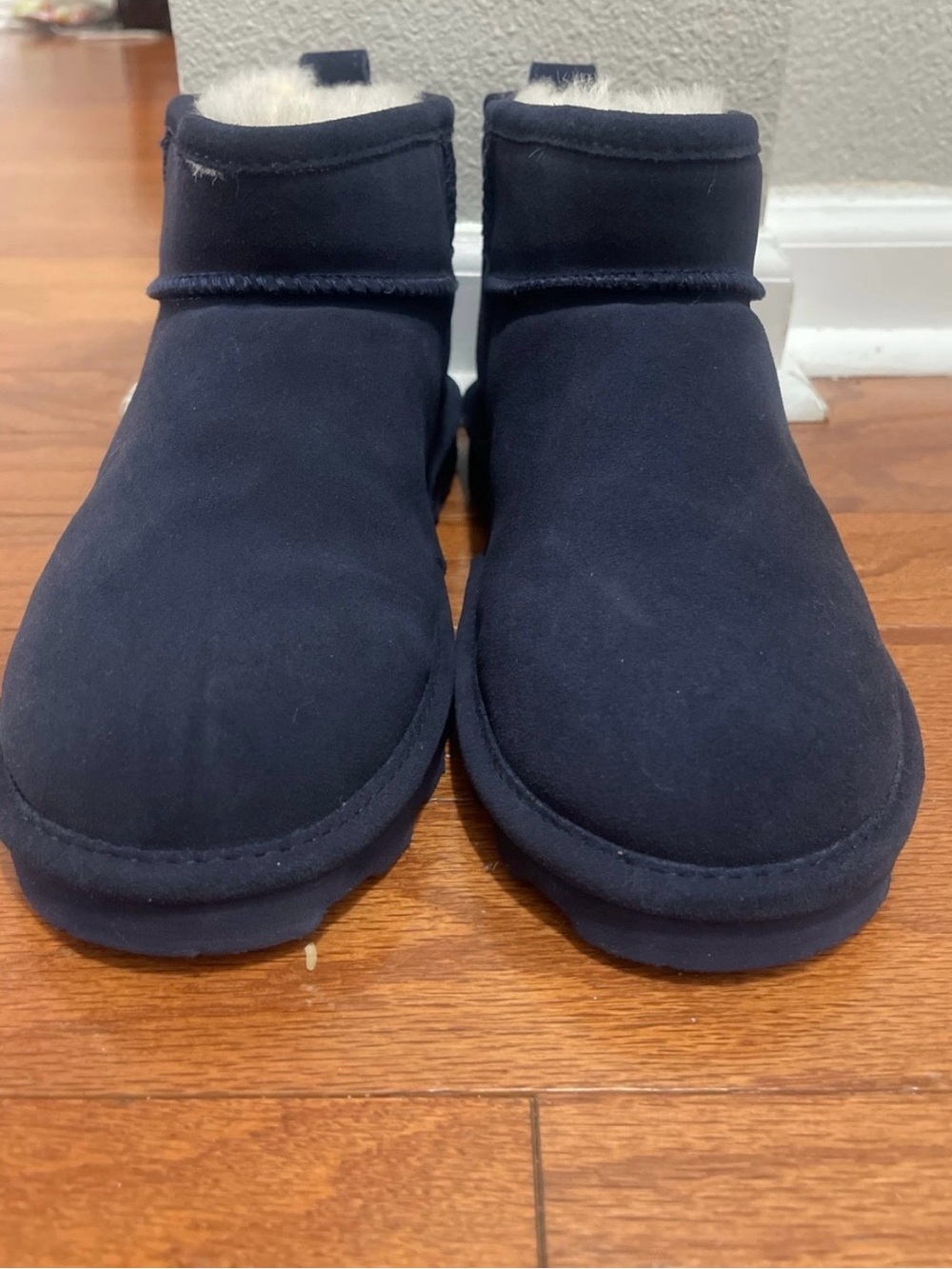 Bearpaw shorty navy blue boots - new without box size 10